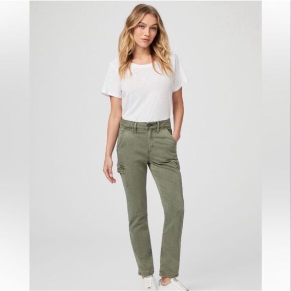 PAIGE Pants - PAIGE Jolie Twill Cargo Pants in Ivy Green Size 29